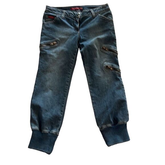 Guess Jean Joggers Size 31/8 Made in USA New - Picture 2 of 10